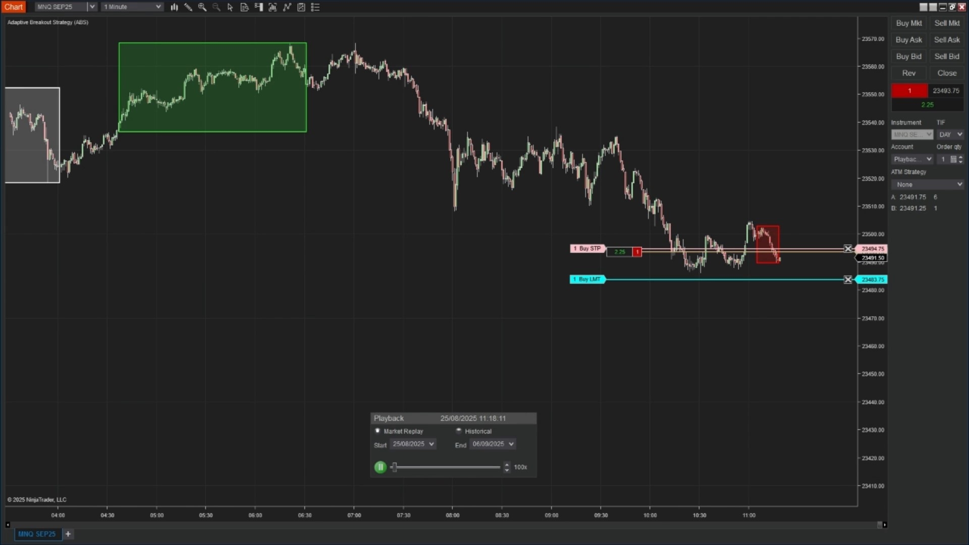 Adaptive Breakout Strategy (ABS) - NinjaTrader 8 Strategy screenshot 3