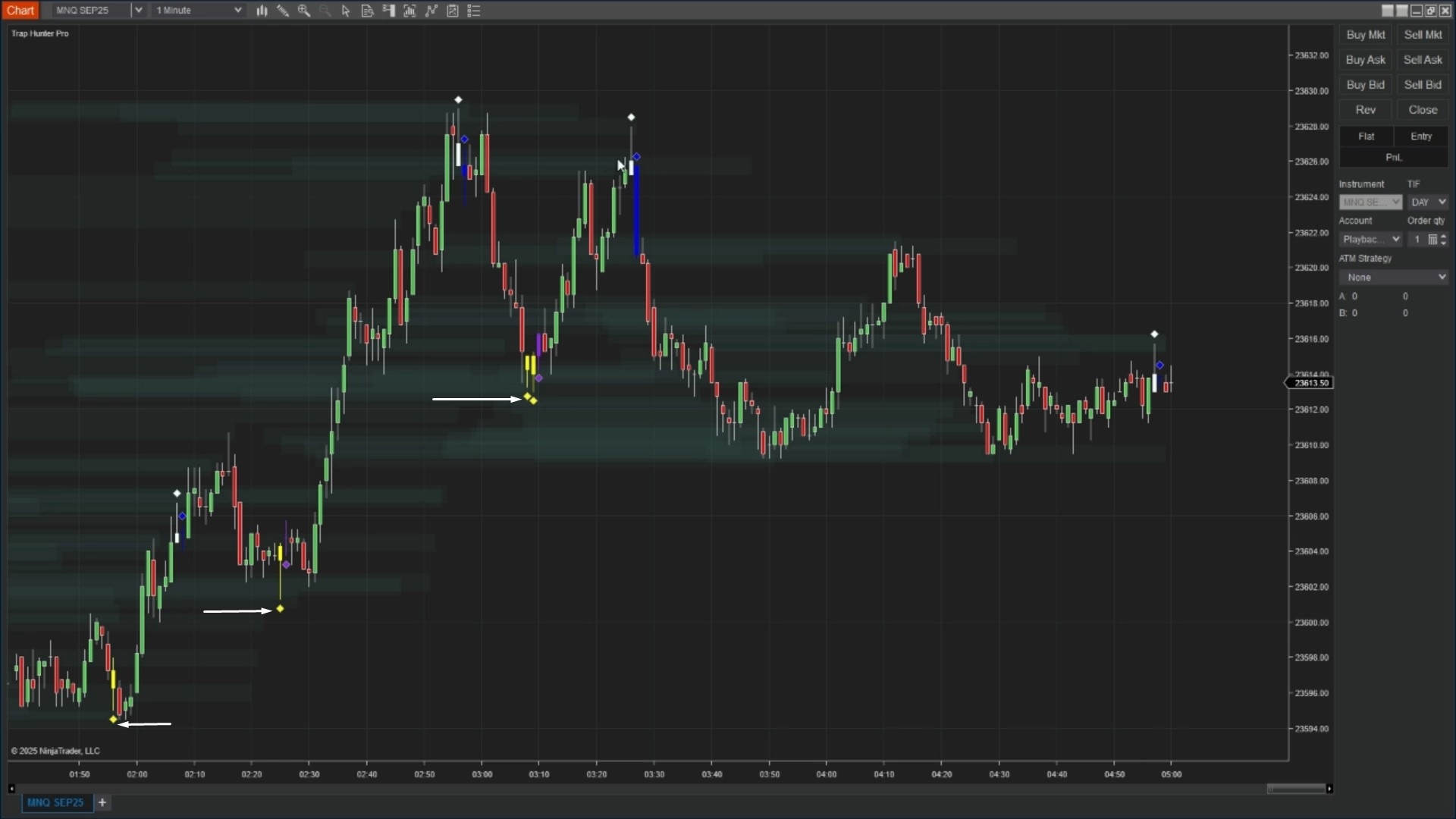 Trap Hunter Pro - NinjaTrader 8 Indicator screenshot 1