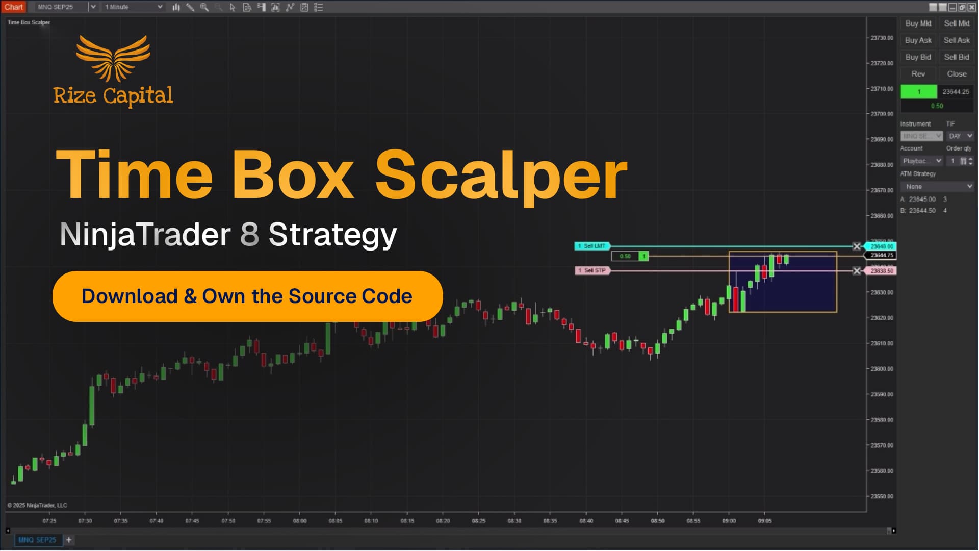 Time Box Scalper - NinjaTrader 8 Strategy
