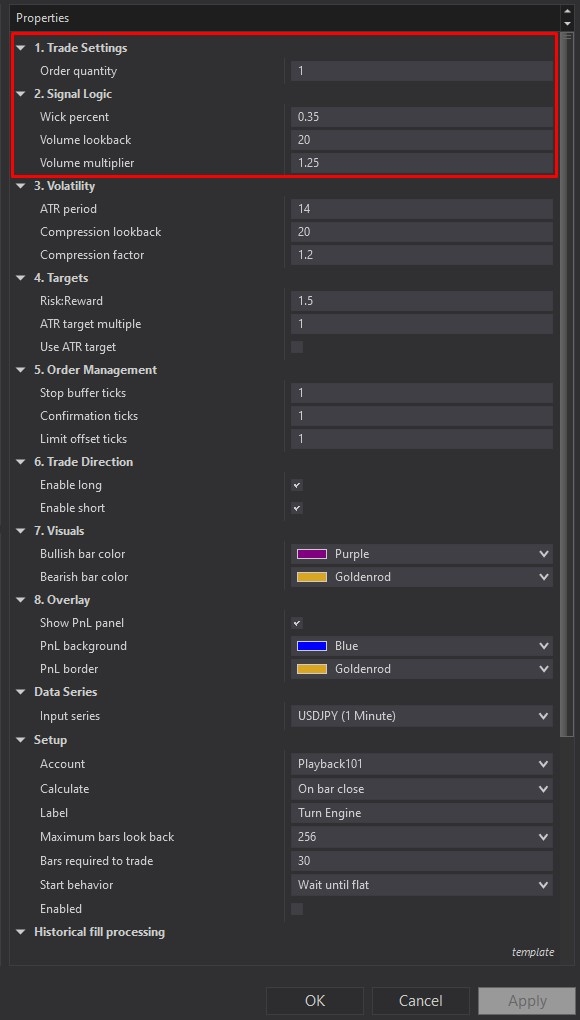 Turn Engine - NinjaTrader 8 Strategy Image 2