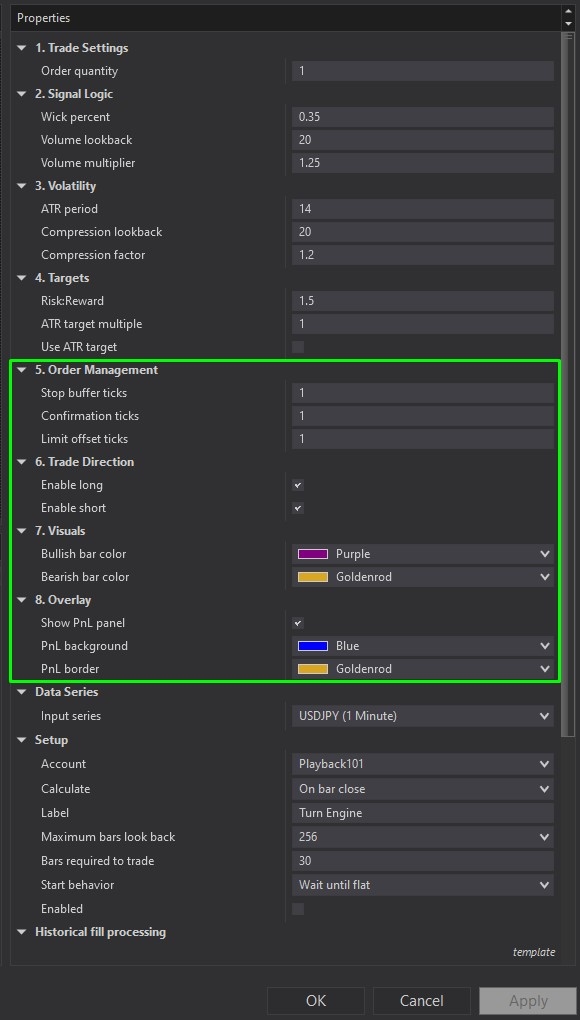 Turn Engine - NinjaTrader 8 Strategy Image 4