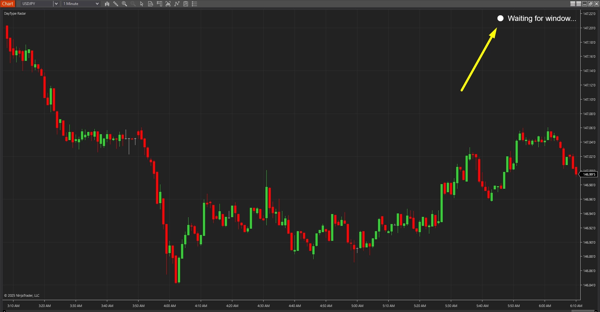 DayType Radar - NinjaTrader 8 Indicator Image 1