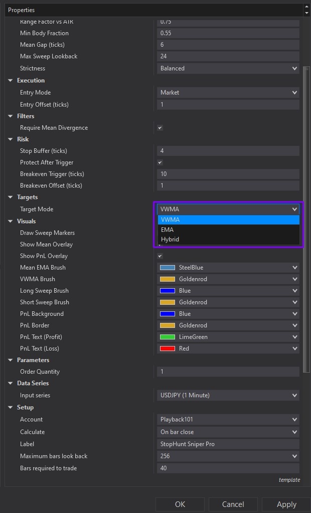StopHunt Sniper Pro - NinjaTrader 8 Strategy Image 6