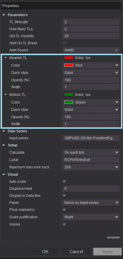 PNF Entry-Exit Settings - TL Colors